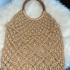 Woven bag perfect for summer time!